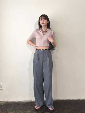 「くすみピンク」｜「アイテム（その他）」を使った、EPIMI ÉPIMMYさん（レディース・164cm）の夏コーディネート