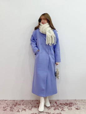 「韓国コーデ」｜「アイテム（チェスターコート）」を使った、EPIMI ÉPIMMYさん（レディース・158cm）の秋コーディネート