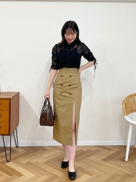 「シースルー」｜「アイテム（バレエシューズ）」を使った、EPIMI ÉPIMMYさん（レディース・164cm）の春コーディネート