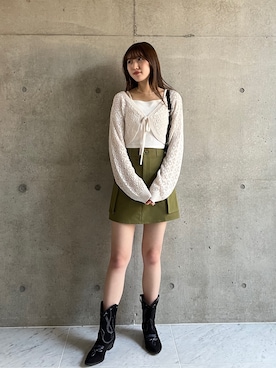 「カーゴスカート」｜「アイテム（その他）」を使った、EPIMI ÉPIMMYさん（レディース・164cm）の春コーディネート