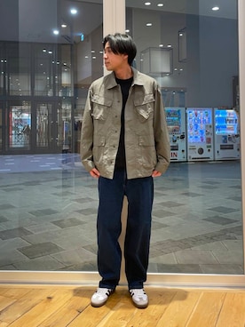 「春のジャケットスタイル」｜「アイテム（ブルゾン）」を使った、純志さん（メンズ・169cm）の冬コーディネート