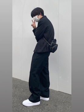「ショッピング」｜「アイテム（スラックス）」を使った、HIROさん（メンズ・169cm）の冬コーディネート