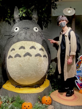 「トトロ」｜あきた(◎ω◎)さん（メンズ・175cm）の秋コーディネート