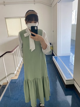 「RANDA（ランダ）のアイテム（ワンピース）」を使った、ぽここさん（レディース・163cm）の春コーディネート