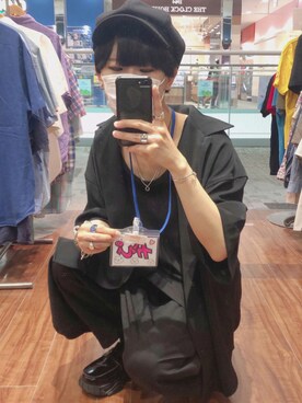 「PairPair（ペアペア）のアイテム（アクセサリー）」を使った、プチプラのかぴばらさんさん（メンズ・163cm）の夏コーディネート