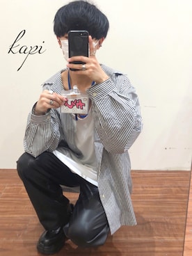 プチプラのかぴばらさんさん（メンズ・163cm）の秋コーディネート