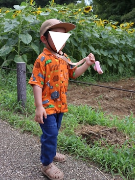 「BIT'Z（ビッツ）のアイテム」を使った、𝚖𝚒𝚣𝚞☻︎　  さん（キッズ・90cm）の夏コーディネート