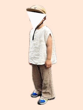 「IFME（イフミー）のアイテム」を使った、𝚖𝚒𝚣𝚞☻︎　  さん（キッズ・100cm）の夏コーディネート