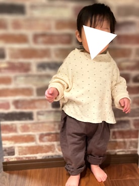 「1歳3ヶ月」｜𝚖𝚒𝚣𝚞☻︎　  さん（キッズ・70cm）の冬コーディネート