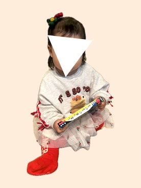 「アイテム（タイツ/ストッキング）」を使った、𝚖𝚒𝚣𝚞☻︎　  さん（キッズ・70cm）の秋コーディネート