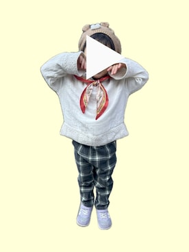 「petit main（プティマイン）のアイテム」を使った、𝚖𝚒𝚣𝚞☻︎　  さん（キッズ・100cm）の冬コーディネート