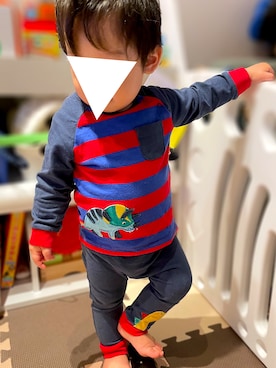 「next（next）のアイテム（パンツ）」を使った、𝚖𝚒𝚣𝚞☻︎　  さん（キッズ・70cm）の秋コーディネート