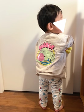 「1歳児」｜𝚖𝚒𝚣𝚞☻︎　  さん（キッズ・70cm）の秋コーディネート