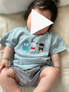 「MIKI HOUSE（ミキハウス）のアイテム（パンツ）」を使った、𝚖𝚒𝚣𝚞☻︎　  さん（キッズ・70cm）の春コーディネート