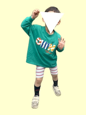 「tutuanna（チュチュアンナ）のアイテム」を使った、𝚖𝚒𝚣𝚞☻︎　  さん（キッズ・100cm）の春コーディネート