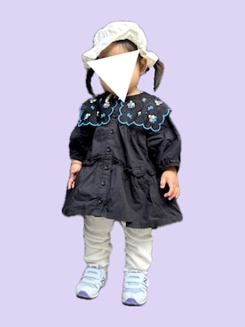 「ZARA（ザラ）のアイテム（帽子）」を使った、𝚖𝚒𝚣𝚞☻︎　  さん（キッズ・70cm）の春コーディネート