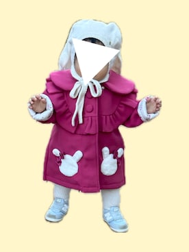 「アイテム（ママ＆ベビー）」を使った、𝚖𝚒𝚣𝚞☻︎　  さん（キッズ・70cm）の冬コーディネート