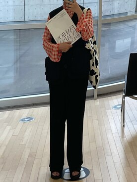 「CAMP7」｜「アイテム（サンダル）」を使った、か す み  (´°` )さん（レディース・156cm）の秋コーディネート