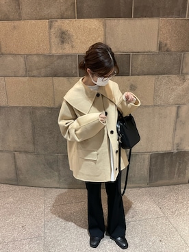 「I_am（アイアム）のアイテム（ジャケット/アウター）」を使った、ちいこさん（レディース・150cm）の冬コーディネート