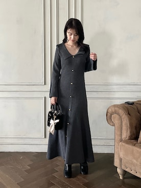 「アイテム（ワンピース）」を使った、Megumi❤︎さん（レディース・165cm）の秋コーディネート