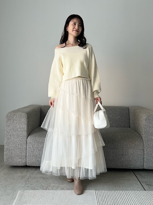 セール】【WEB限定】バックレースアップニット（ニット/セーター