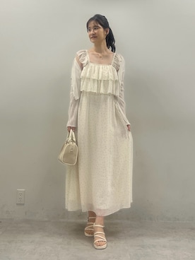 「アイテム（カーディガン/ボレロ）」を使った、Megumi❤︎さん（レディース・165cm）の夏コーディネート