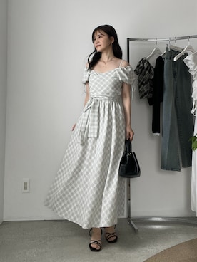 「one after another NICE CLAUP（ワンアフターアナザーナイスクラップ）のアイテム」を使った、Megumi❤︎さん（レディース・165cm）の夏コーディネート