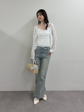 「one after another NICE CLAUP（ワンアフターアナザーナイスクラップ）のアイテム」を使った、Megumi❤︎さん（レディース・165cm）の春コーディネート