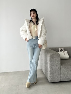 「アイテム（セットアップ）」を使った、Megumi❤︎さん（レディース・165cm）の冬コーディネート