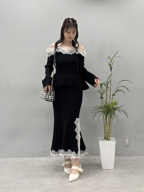 【Seemi.】オフショルニット【セットアップ可能/スカート別売り】