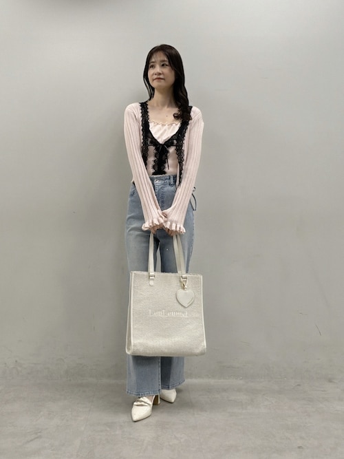 試着のみ未使用♡レースアップボレロカーデ one after another】【着回し抜群】レースボレロカーディガン[品番