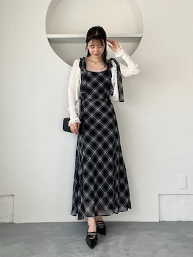 「one after another NICE CLAUP（ワンアフターアナザーナイスクラップ）のアイテム」を使った、Megumi❤︎さん（レディース・165cm）の夏コーディネート