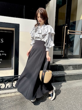 「アイテム（サンダル）」を使った、Megumi❤︎さん（レディース・165cm）の春コーディネート