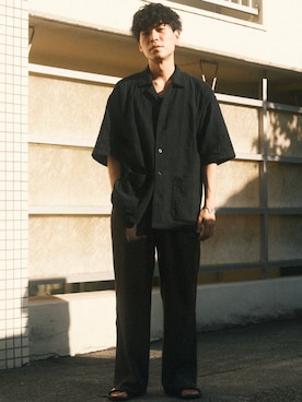 「LIDNM（リドム）のアイテム」を使った、わむう_wamuさん（メンズ・164cm）の夏コーディネート