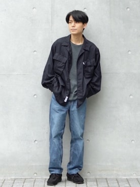 「アイテム（モカシン/デッキシューズ）」を使った、わむう_wamuさん（メンズ・165cm・20代）の春コーディネート