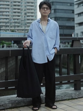 「LIDNM（リドム）のアイテム」を使った、わむう_wamuさん（メンズ・164cm）の夏コーディネート
