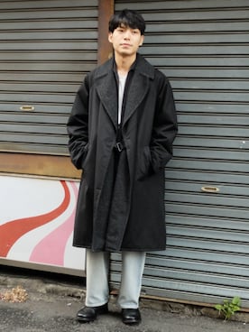 「COMOLI（コモリ）のアイテム（ジャケット/アウター）」を使った、わむう_wamuさん（メンズ・164cm）の冬コーディネート