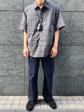 「アイテム（モカシン/デッキシューズ）」を使った、わむう_wamuさん（メンズ・165cm・20代）の春コーディネート