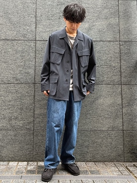 「アイテム（モカシン/デッキシューズ）」を使った、わむう_wamuさん（メンズ・165cm・20代）の秋コーディネート