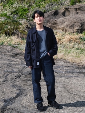 「アイテム（モカシン/デッキシューズ）」を使った、わむう_wamuさん（メンズ・165cm・20代）の春コーディネート