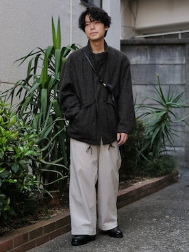 「shiun（シウン）のアイテム（ジャケット/アウター）」を使った、わむう_wamuさん（メンズ・164cm）の秋コーディネート