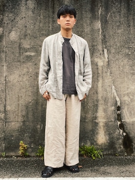 「アイテム（サンダル）」を使った、わむう_wamuさん（メンズ・165cm・20代）の夏コーディネート