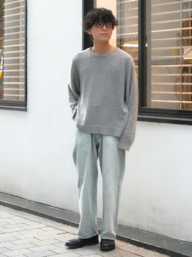 「shiun（シウン）のアイテム（パンツ）」を使った、わむう_wamuさん（メンズ・164cm）の秋コーディネート