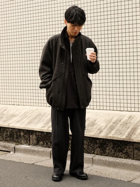 「shiun（シウン）のアイテム（ジャケット/アウター）」を使った、わむう_wamuさん（メンズ・164cm）の冬コーディネート