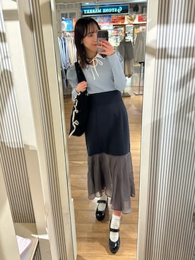 「ほめられ本命コーデ」｜「アイテム（パンプス）」を使った、akaneさん（レディース・167cm）の冬コーディネート