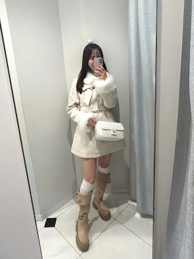 「OLIVE des OLIVE（オリーブデオリーブ）のアイテム（ショルダーバッグ）」を使った、akaneさん（レディース・167cm）の秋コーディネート