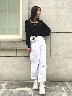 「春服デビュー宣言」｜「アイテム（タンクトップ）」を使った、akaneさん（レディース・167cm）の春コーディネート
