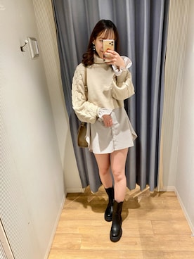 akaneさん（レディース・166cm）の冬コーディネート