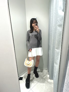 「アイテム（ワンピース/ドレス）」を使った、akaneさん（レディース・167cm・20代）の秋コーディネート