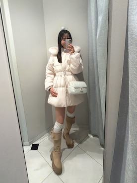 「OLIVE des OLIVE（オリーブデオリーブ）のアイテム（ショルダーバッグ）」を使った、akaneさん（レディース・167cm）の秋コーディネート
